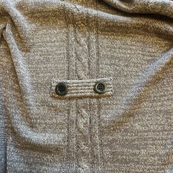 COPY - Style and Co cable knit long button up sweater - Picture 4 of 5